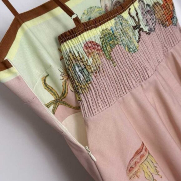 Zimmerman Marine-Inspired Shell Print Elegant Strapless Dress - Picture 7 of 9